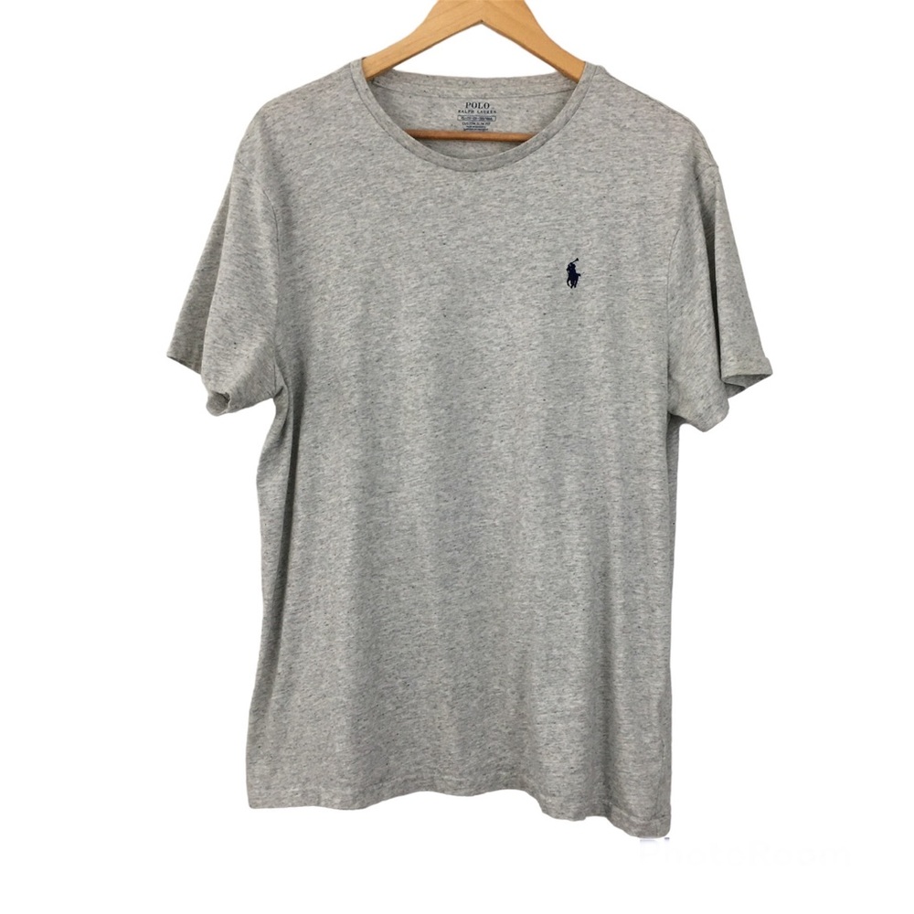 Polo Ralph Lauren Gray Custom Slim Fit Short Sleeve Crew Neck Logo T-shirt XL